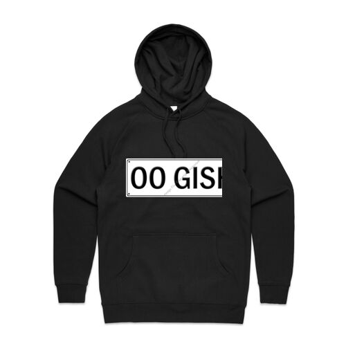 OO GISH number-plate on unisex hoodie Thumbnail
